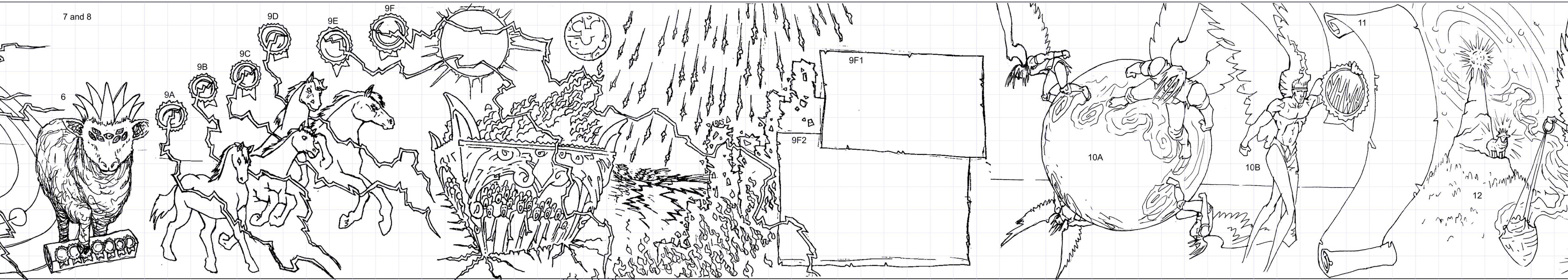 Current Segment of Mural Underway